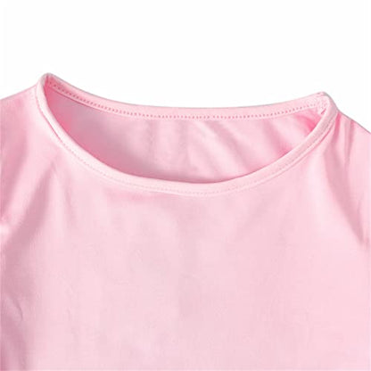 Kids Girls Muslim Prayer Dress Abaya Long Sleeve Full Cover Lace Hijab Kaftan Dubai Ramadan Islamic Jilbab Clothes - color: Pink, size: 1-2T