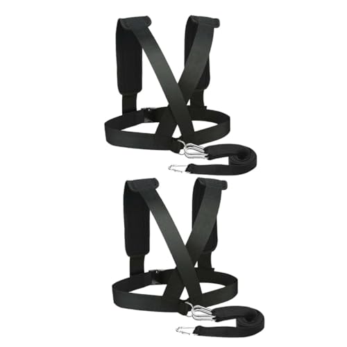 SUPVOX 2pcs Sled Harness with Padded Shoulder Straps Non Slip Resistance Belt for Strength Training and Speed Improvement Suitable for Crossfit Yoga and Fitness Workouts