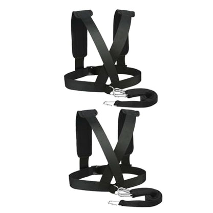 SUPVOX 2pcs Sled Harness with Padded Shoulder Straps Non Slip Resistance Belt for Strength Training and Speed Improvement Suitable for Crossfit Yoga and Fitness Workouts