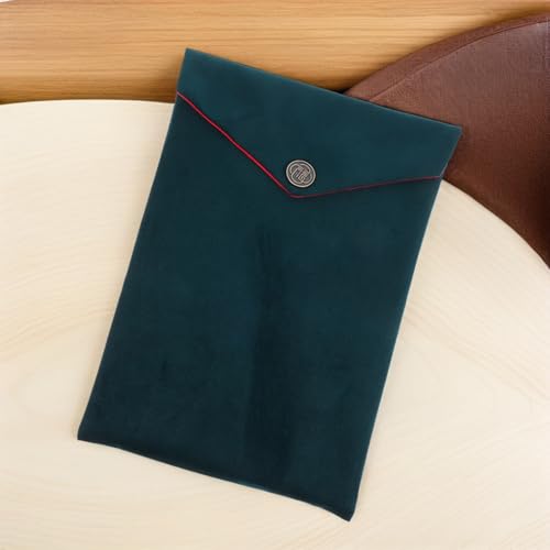 Corduroy Bible Storage Bag with Protective Design and Large Capacity, Minimalist Temple Text Pouch for Carrying Religious Scriptures, Quran Keeper, and Buddhist Books