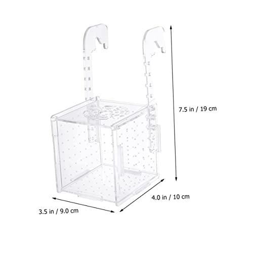 VANZACK Acrylic Fish Tank Isolation Box Breeding Acclimation Box for Fish Tank Separator Betta Guppy Incubator Floating Cover