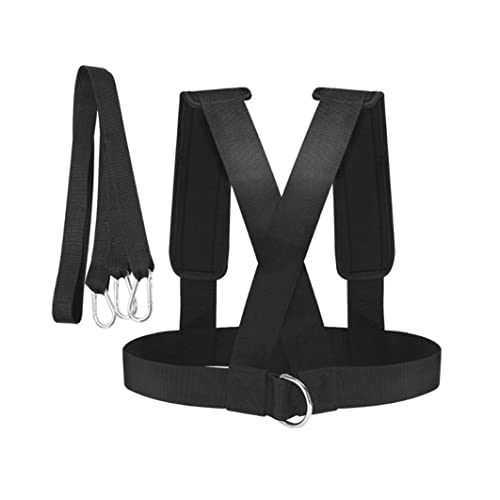 Speed Harness, Sled Harness Tire Pulling Speed Resistance Power Belt Adjustable Weight Trainer with Pull Strap for Daily Use