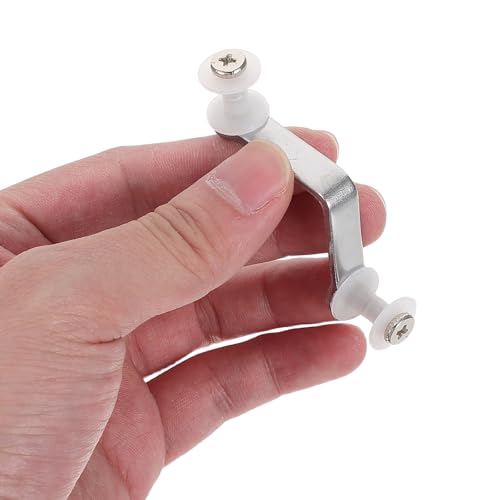 10pcs Carbon Steel Glass Partition Clip, 2 Hole Glass Shelf Clamp Bracket for 8-10mm, Heavy Duty Panel Fastener for Display Cabinet, Office Partition & Aquarium Use - size: 5.00X5.00X1.40CM