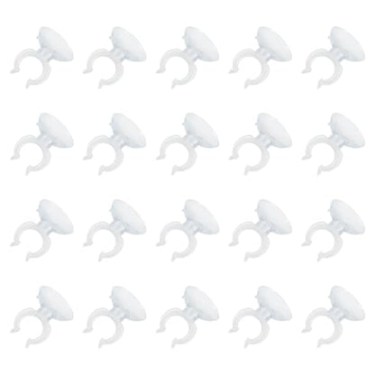 uxcell 20Pcs Aquarium Suction Cup Clips, 17mm Airline Tube Holders Clamps Cup Holder Sucker Tube Sucker for ID Airline Tubing Fish Tank, Clear - size: 17mm