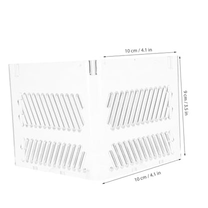 Aquarium Divider Acrylic Pump Isolation Plate for Clean Water Easy Install Fish to Prevent Sand Clogging and Manage Pump Wires Fits Various