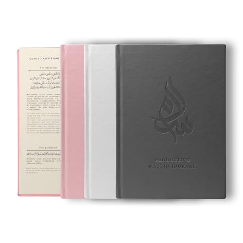 Salam Journal, Islamic Daily Planner with Prayer Tracker, Daily Hadith and Duas, Undated Layout & Tracing Quran Mushaf with Full Juz 1 to 30 | Ideal Book for Writing and Learning Quran Text Bundle