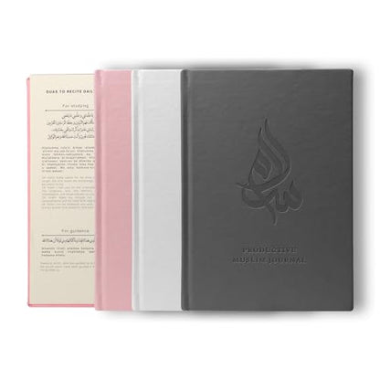 Salam Journal, Islamic Daily Planner with Prayer Tracker, Daily Hadith and Duas, Undated Layout & Tracing Quran Mushaf with Full Juz 1 to 30 | Ideal Book for Writing and Learning Quran Text Bundle