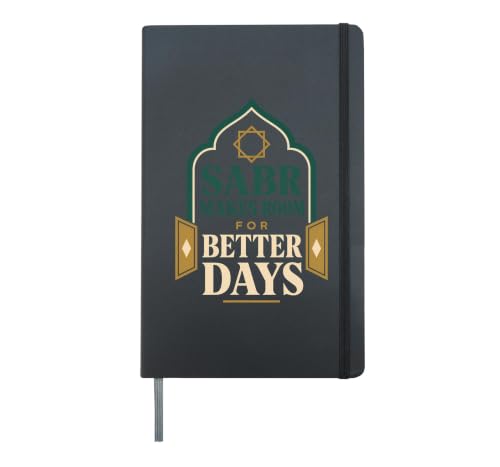 Allah Islamic Muslim Faith Reminder Ramadan Eid Gift Hardcover Journal, Black