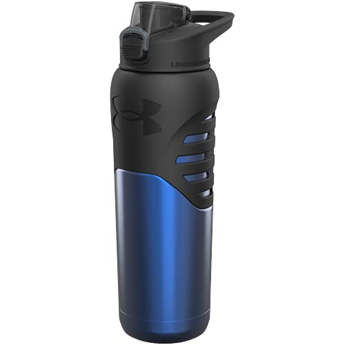 Under Armour 24Oz Stainless Steel Water Bottle, Insulated, Carabiner Easy Carry Hook, Leak Proof, Kids & Adults, All Sports, Gym - color: Academy