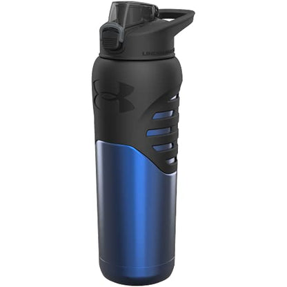 Under Armour 24Oz Stainless Steel Water Bottle, Insulated, Carabiner Easy Carry Hook, Leak Proof, Kids & Adults, All Sports, Gym - color: Academy
