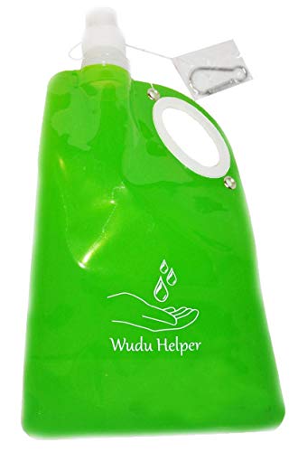 Wudu Helper Ablution Plastic 20 oz Water Carrier Bottle with Handle (Light Green (1 Bottle)) - color: Light Green (1 pack)