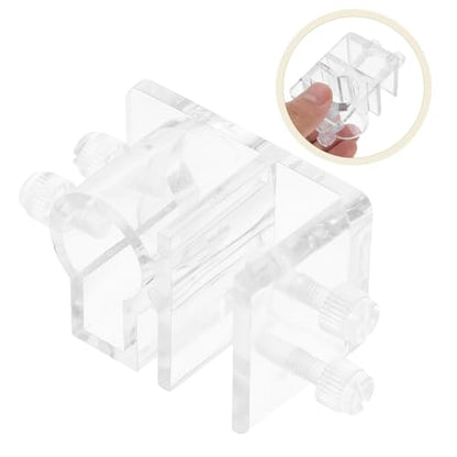Aquarium Water Pipe Fixing Clamp Heavy Duty Hose Holder Bracket for Fish Tank Adjustable Dosing Pump Hose Clip Sturdy Tube Hanger Easy Installation