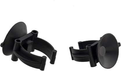 10Pcs Aquarium Suction Cup Clips, 18-22mm, Black, Universal Fish Tank Holders for Heaters, Pumps, Filters and Hood