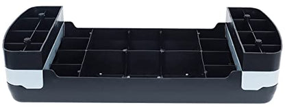 Fitvids Aerobic Step Platform Trainer with Adjustable 2-Level Risers, 400 Pound Weight Capacity – Non-Slip Exercise Stepper - color: Black/Gray