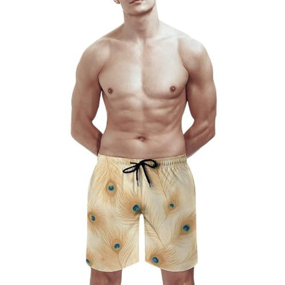 Mens Trunks Breathable Quick Dry Mesh Lining Summer Holiday Beach Board Shorts - color: Style-1, size: Small