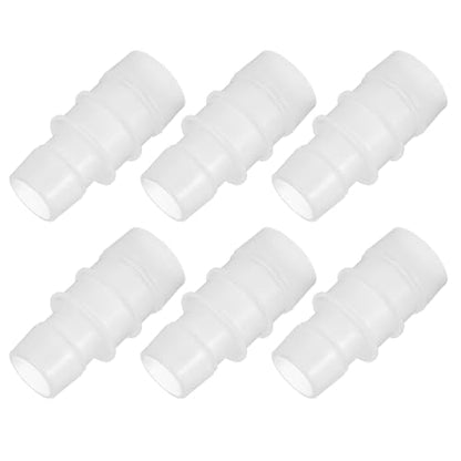 PATIKIL 7/9" to 1" 6 Pcs Plastic Hose Barb Fittings, Reducer Tube Fittings Pipe Adapter Union Splicer Joint Kit for Air Gas Water System Liquid Fuel Line Aquarium Tube Pump - size: 7/9"-1",(1.1"x2.32")