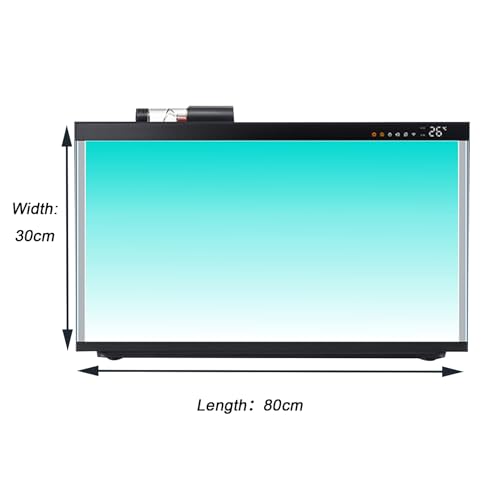 Aquarium Background Sticker, PVC Fish Tank Background Film for Clear Aquascaping and Light Reduction,80x30cm - size: 80x30cm