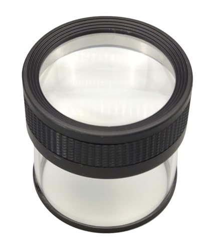 MIZAR-TEC Magnifying Disc Magnifying Loupe Standing Type, Made in Japan, Integrated Observation Case, 5X Magnification, 3.0 inches (75 mm) Lens Diameter, Magnifying Glass, for Newspapers, Magazines