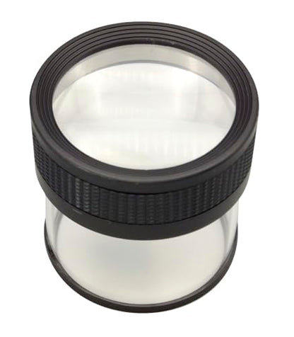 MIZAR-TEC Magnifying Disc Magnifying Loupe Standing Type, Made in Japan, Integrated Observation Case, 5X Magnification, 3.0 inches (75 mm) Lens Diameter, Magnifying Glass, for Newspapers, Magazines