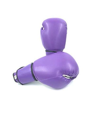 Boxing Gloves Purple Kickboxing, Grappling, Fighting, Muay Thai Training Boxing Bag Gloves, Punch Bags and Focus Pads Punching Plain-Blank Vinyl Gloves No Logo - size: 14oz