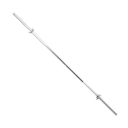 Sunny Health & Fitness 60-Inch Chrome Barbell Bar or High-Density Foam Barbell Pad – Strength Training Gear for Squats, Deadlifts, Hip Thrusts, Bench Press, Lunges & Full-Body Home Gym Workouts - style: 60 Inch Barbell