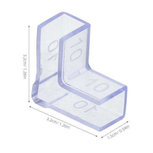 25pcs Aquarium Corner Guards 90 Degree L-Shaped Fish Tank Glass Edge Protectors 10mm Thick Safety Furniture Edge and Corner Guards