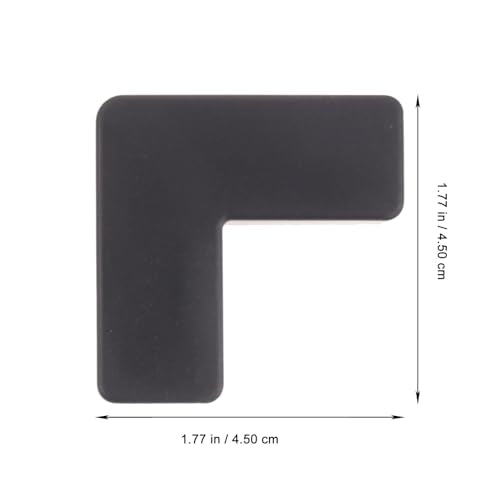 6pcs Black Silicone Fish Tank Corner Guards Anti-Collision Protection Bumpers for Aquarium Edges Safety Bumpers for Pets and Home Use