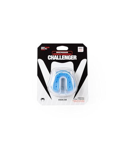 Venum Challenger Mouthguard - Strap/Strapless - color: White/Blue, size: Adult