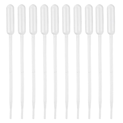 PATIKIL 0.5ml Pipettes Dropper, 60pcs Plastic Pipettes Disposable Pipette Transfer Pipette Calibrated Plastic Eye Dropper for Science Laboratory Resin DIY Crafts Art Makeup Oil - size: 0.5ml