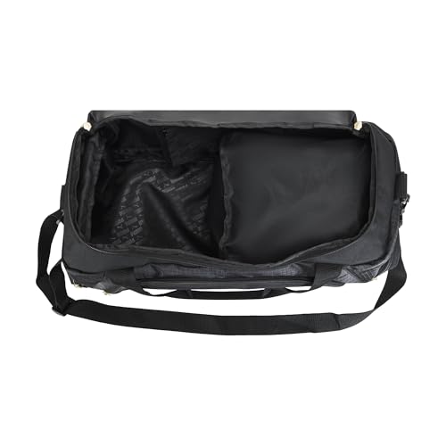 PUMA unisex-adult Accelerator Duffel Bag with Removable Strap & Shoe Pocket - color: New Gold/Black