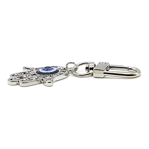 Evil Eye Keychains Car Key Ring Bag Purse Charm for Women Men - Good Luck Amulet Protection - color: K