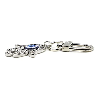 Evil Eye Keychains Car Key Ring Bag Purse Charm for Women Men - Good Luck Amulet Protection - color: K