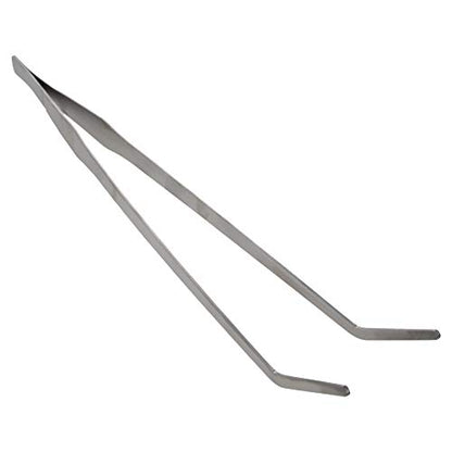 Utoolmart Aquarium Plant Tweezer, Stainless Steel Curved Tweezer, 38cm, for Fish Tank Plant Aquascape Tools, Feeding Tongs, 1 Pcs - color: 1pcs, size: 38cm Curved