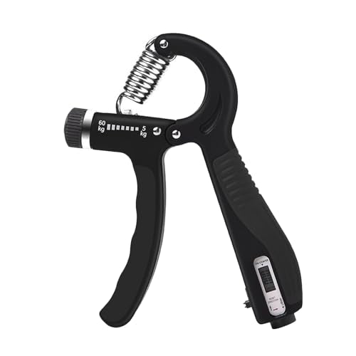 Adjustable - Weight Hand Grip Strengthener for Fitness Enthusiasts,desirable for Forearm Training - color: Black