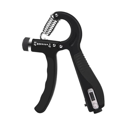 Adjustable - Weight Hand Grip Strengthener for Fitness Enthusiasts,desirable for Forearm Training - color: Black