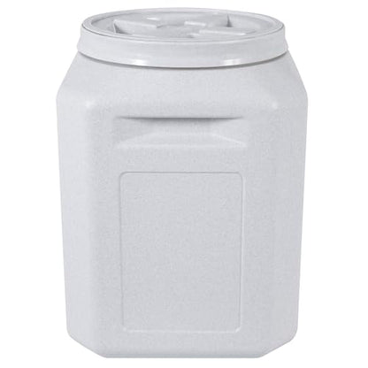 Vittles Vault Traditional Pet Food Storage Container For Dog Kibbles/Bird Seed/Oatmeal/Rice/Flour/Cereal, BPA Free Plastic, Sealed Airtight For Cat Food, Up To 50 lb, Made in USA, With Scoop, Gray