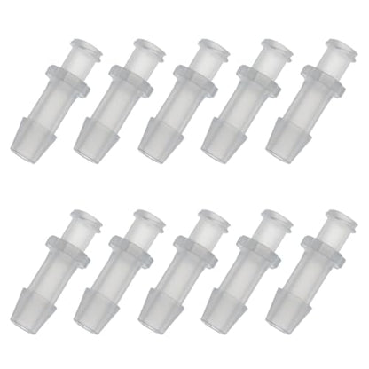 10PCS Luer Lock Adapter Clear Polypropylene Female Luer Lock Connector 1/4 inch Hose Barb Fitting Kit for Connecting Syringes Hose Laboratory Equipment