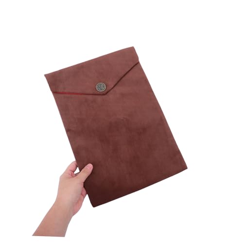 Buddhist Scripture Bag Coffee Color Velvet Pouch Bible Book Cover Storage Organizer for Travel and Religious Texts
