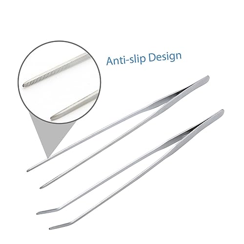 WOONEKY Stainless Steel Aquascaping Tool Tweezers Scissors Spatula for Aquarium Plant Care Resistant Aquatic Plant Tools for Fish Tank Maintenance