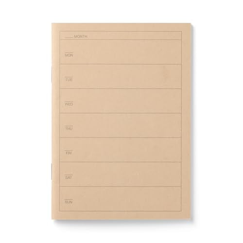 Muji 84925283 Weekly Notebook, A6, 32 Sheets - size: A6, style: Weekly