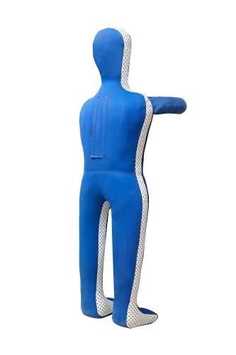 Grappling Dummy-MMA Jiu Jitsu Grappling Wrestling Dummy Made from Durable Canvas Fabrics MMA Dummy (UNFILLED) - color: Blue