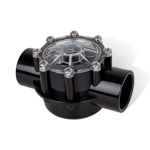 7305 Check Valve Compatible with Ground Pool, Tub & Spa System 180-Dgree Straight Through Flow Fit for Spas Replacement for Jand y Check Valve 2 inch to 2 1/2 Inch