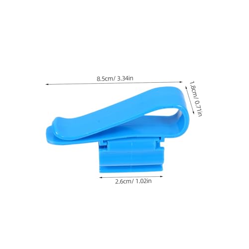 Abaodam 6pcs Aquarium Water Pipe Fixing Clips Robust Hose Clamps for Fish Tank Easy to Install Plastic Accessories for Water Pipe Connection - color: Blue