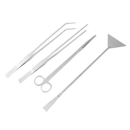 1set Aquarium Aquascaping Tools Kit Scissors Tweezers Spatula for Fish Tank Maintenance for Water Plants Substrate Gravel Care