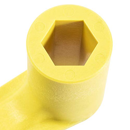1-1/16" Boat Prop Wrench & PMPS-1-DP Prop Stop Block Kit, 91-859046Q4 Polymer Propeller Wrench - Works for Mercury Mercruiser Alpha, Fits All Outboard & Stern Drive Applications Light-Weight, Yellow