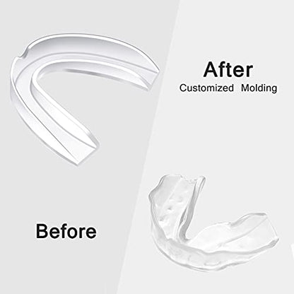 Nuanchu 30 Pack Sports Mouth Guard Athletic Moldable Mouth Guard Boxing Protection for Adult Hockey Football Basketball Lacrosse Boxing(Clear)