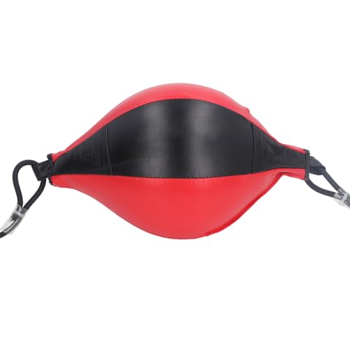 Double End Punching Bag, PU Leather Boxing Ball for Training with Adjustable Cord, Improve Reflexes and Speed for All Skill Levels