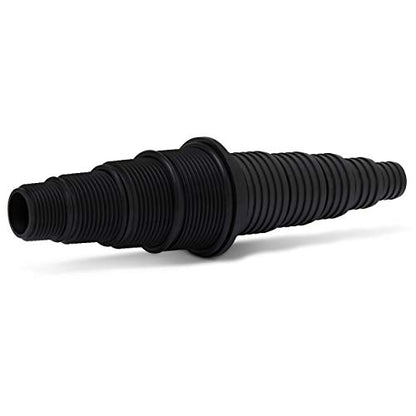 Pond Tubing Pump Fitting, 30 Configurations, Works with Most Pumps, Fish Safe, Black - size: 1 Pack