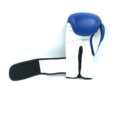 Boxing Gloves Blue Kickboxing, Grappling, Fighting, Muay Thai Training Boxing Bag Gloves, Punch Bags and Focus Pads Punching Plain-Blank Vinyl Gloves No Logo - size: 16oz