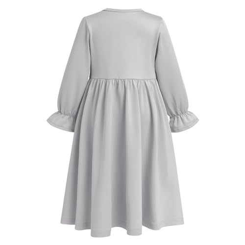 IWEMEK 2PCS Newborn Baby Girls Muslim Abaya Prayer Dress with Hijab Islamic Middle East Arab Dubai Robe Ramadan Eid Clothes - color: Grey, size: 0-6 Months
